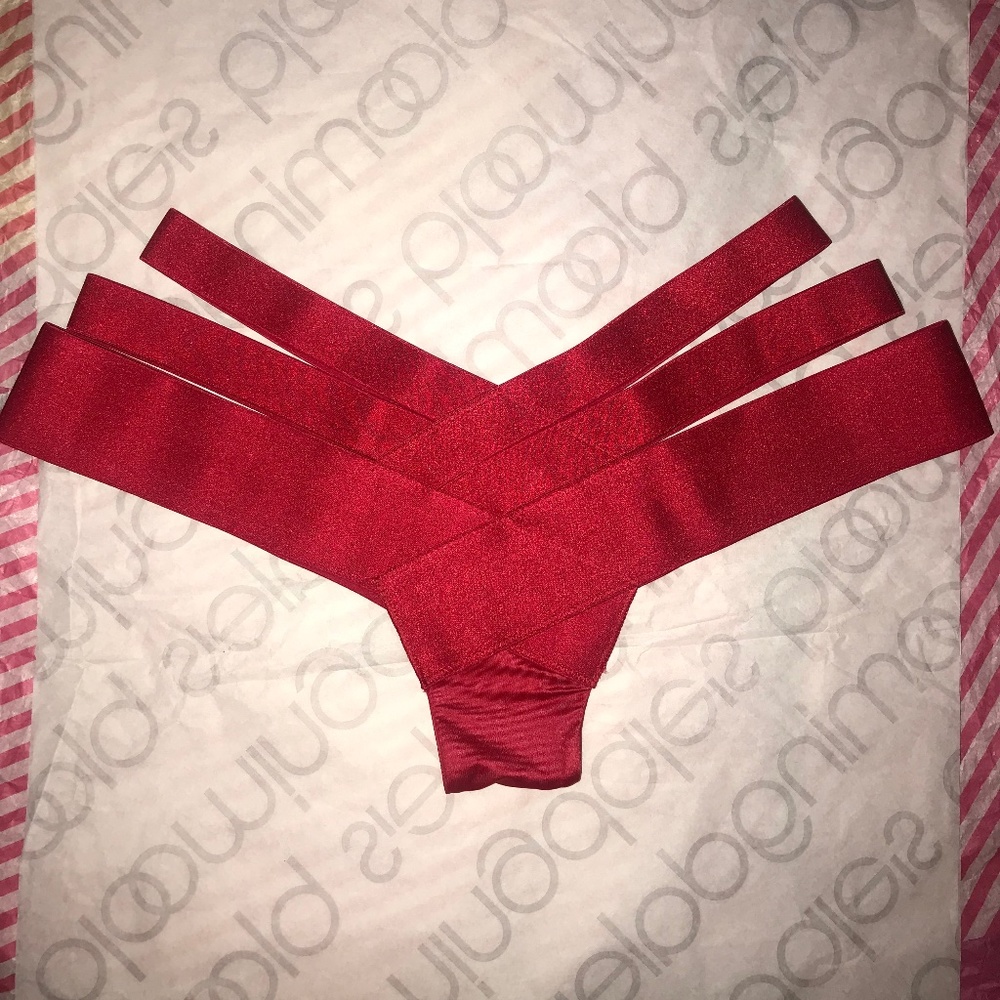 Victoria’s Secret Very Sexy Cheeky Banded Strappy Panty Red